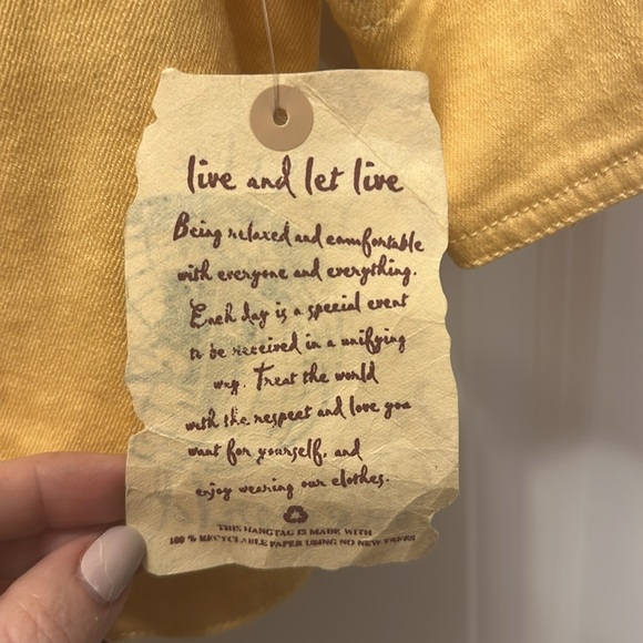 🍁ONE WORLD Fall/Autumn Goldenrod colored cropped jacket- has some stretch to it - Picture 4 of 7